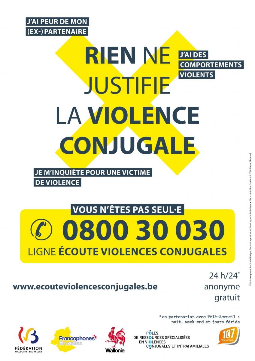 Affiche stop violence