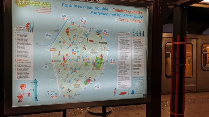 Carte Fontaines Bxl
